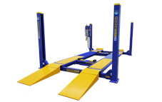 Four post twin rolling jacks hoist for sale